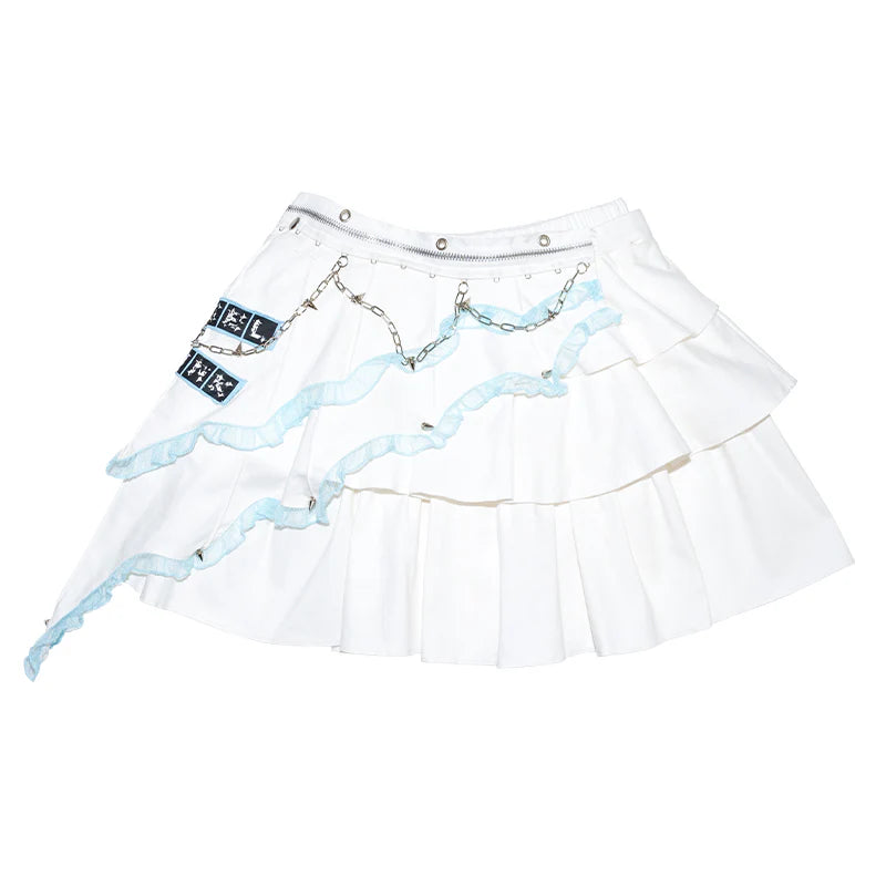ACDC RAG Angel Punk Asymmetrical Skirt