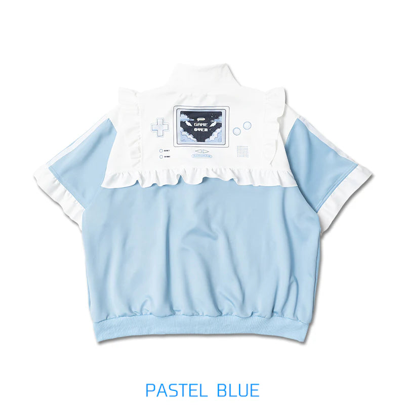 ACDC RAG Light Blue Game Over Short Sleeve Frill Jacket