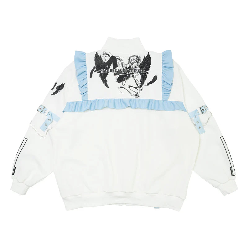 ACDC RAG x Hatsune Miku Collab White Frill Jacket