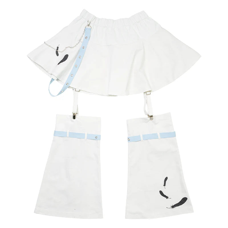 ACDC RAG x Hatsune Miku Collab White Skirt & Leg Warmers Set