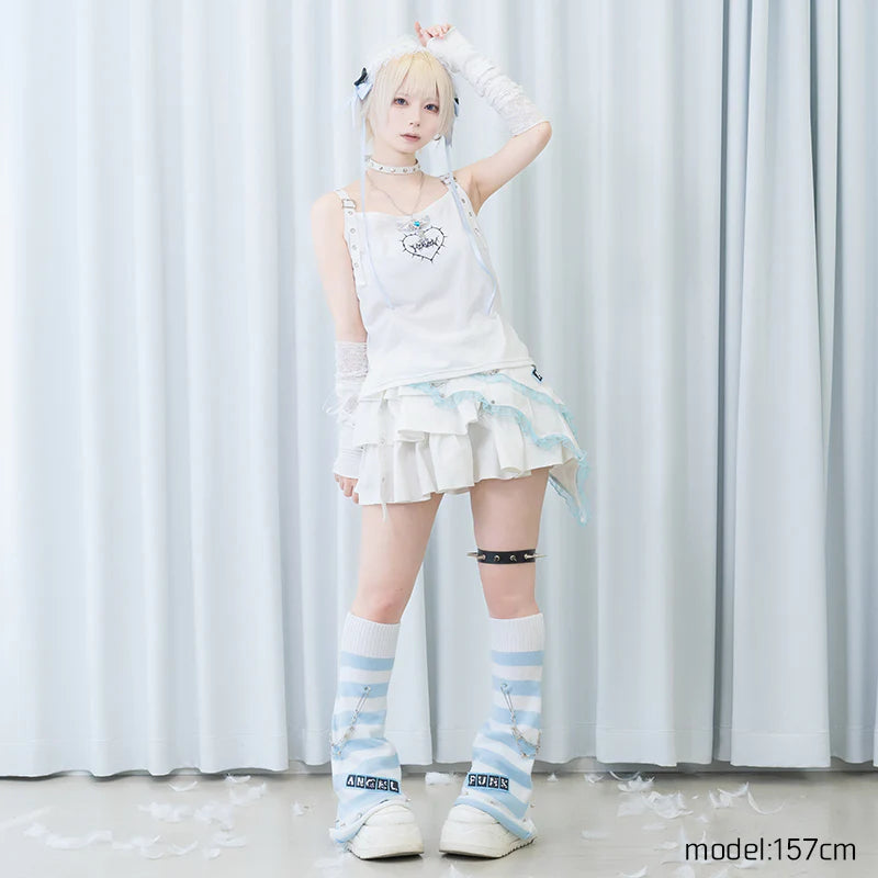 ACDC RAG Angel Punk Asymmetrical Skirt