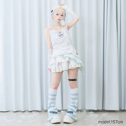 ACDC RAG Angel Punk Asymmetrical Skirt