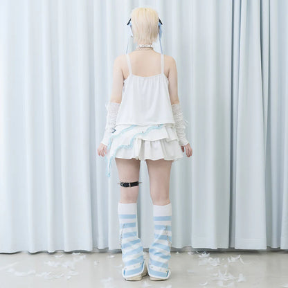 ACDC RAG Angel Punk Asymmetrical Skirt