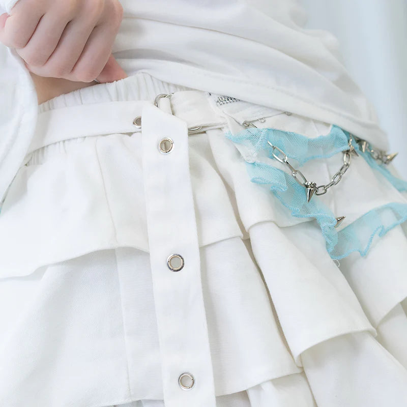 ACDC RAG Angel Punk Asymmetrical Skirt