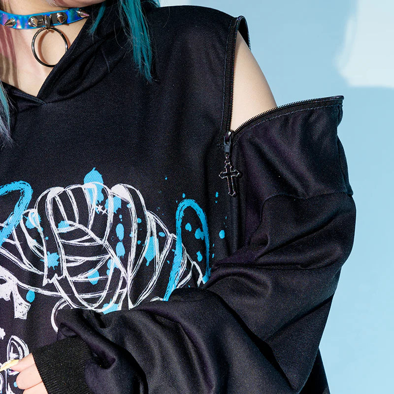 ACDC RAG Blood Mill Bunny Ear Hoodie