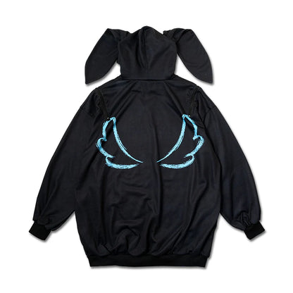 ACDC RAG Blood Mill Bunny Ear Hoodie