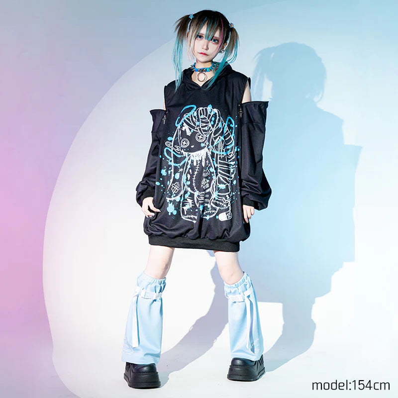 ACDC RAG Blood Mill Bunny Ear Hoodie