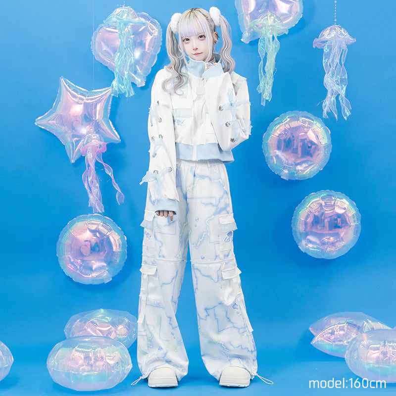 ACDC RAG Cyber Jellyfish Long Sleeve Cropped Jacket