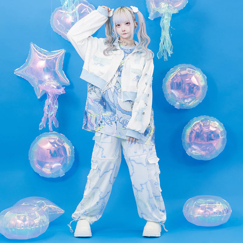 ACDC RAG Cyber Jellyfish Long Sleeve Cropped Jacket