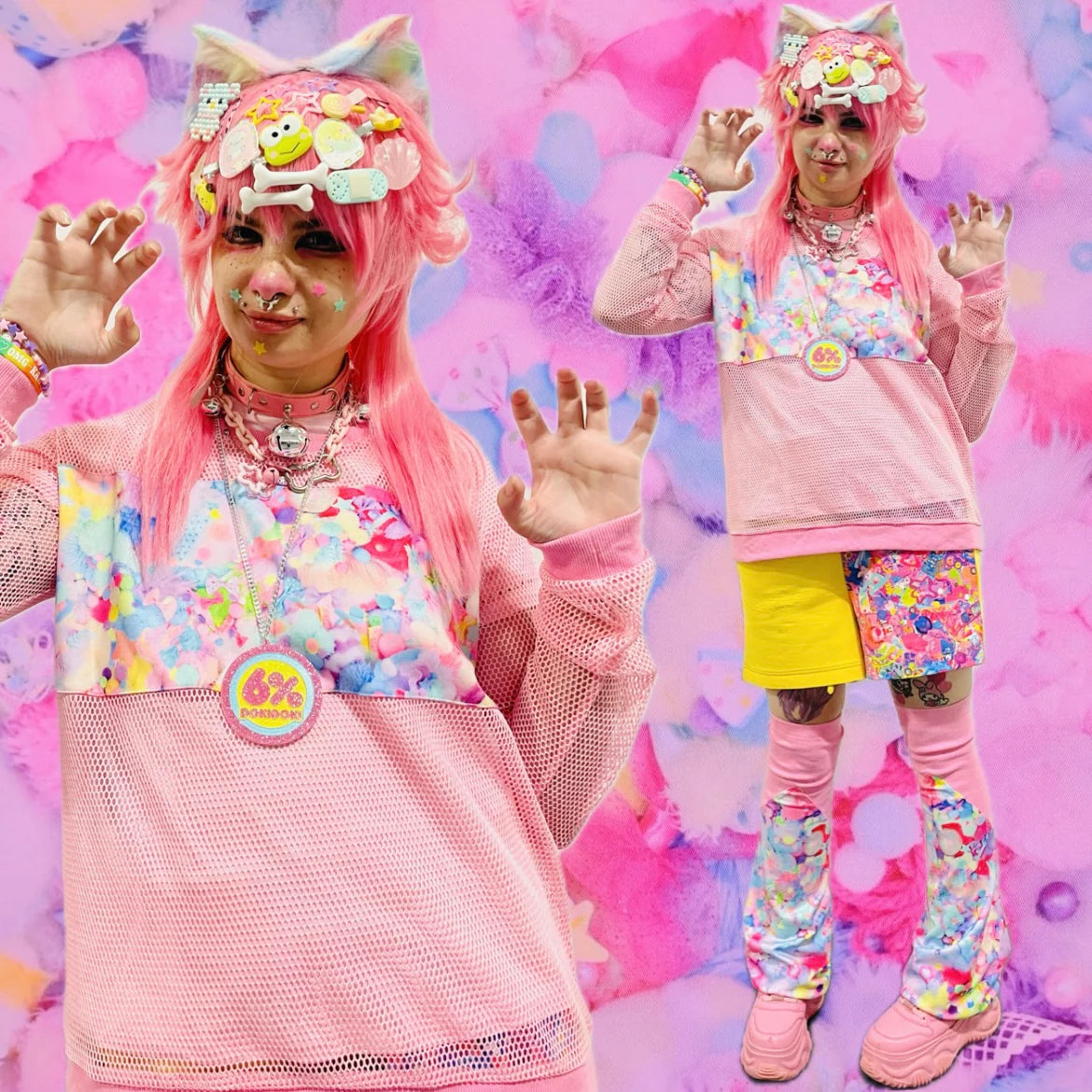 6%DOKIDOKI KAWAIITOPIA Mesh Top