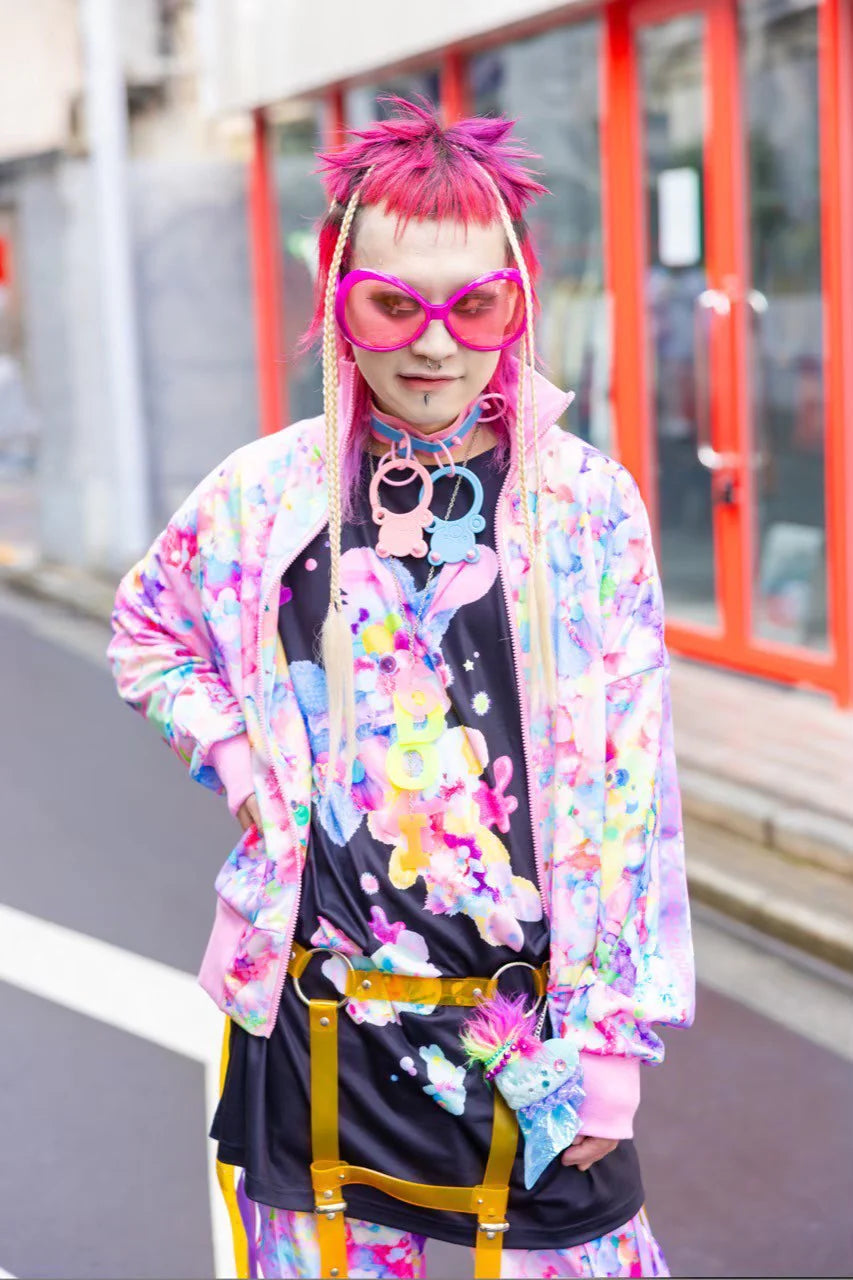 6%DOKIDOKI KAWAIITOPIA Plushie Paradise Baby Pink Track Jacket