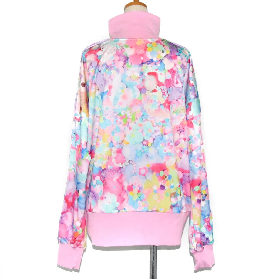 6%DOKIDOKI KAWAIITOPIA Plushie Paradise Baby Pink Track Jacket