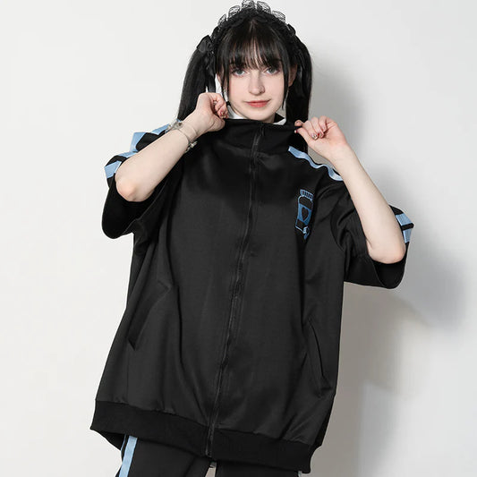 ACDC RAG Love Potion Medicine Bottle Black & Light Blue Short Sleeve Jacket